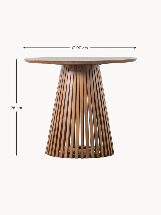 Round Wooden Dining Table Brookland 90 cm