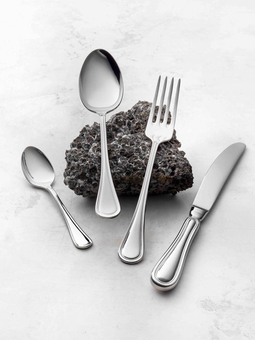 Highly Polished Cutlery Set Oxford with Hammered Handles 4 people Set of 16