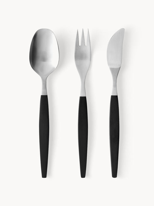 Focus de Luxe Brushed Cutlery Set, 4 people, Set of 12