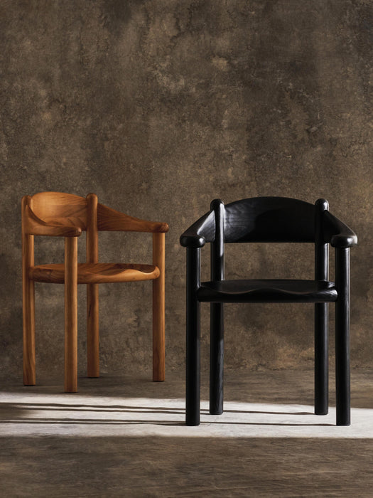 Pine Wood Dining Chair Daumiller with Armrests