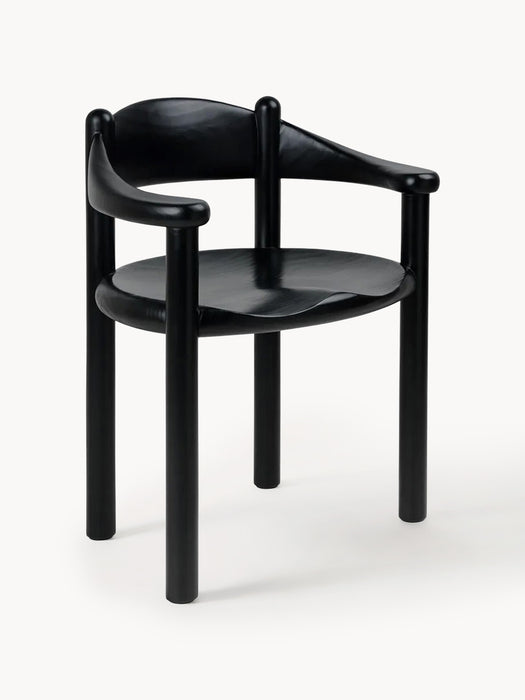 Pine Wood Dining Chair Daumiller with Armrests