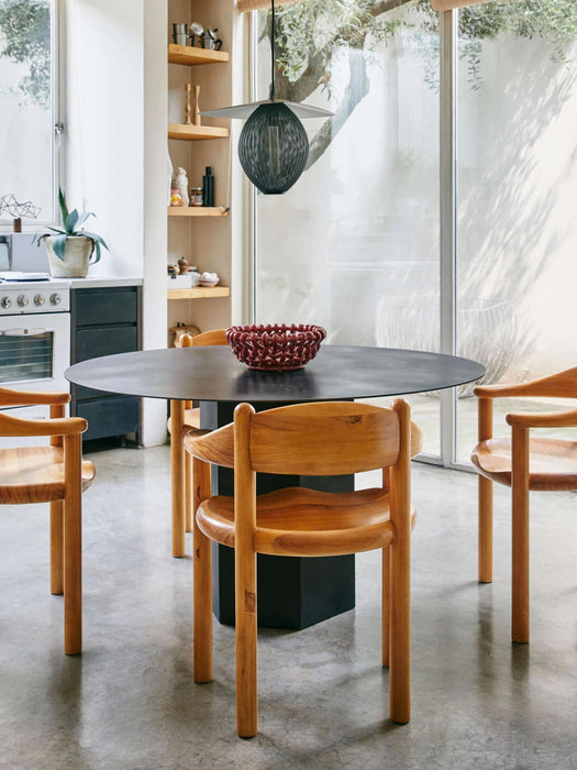 Pine Wood Dining Chair Daumiller with Armrests