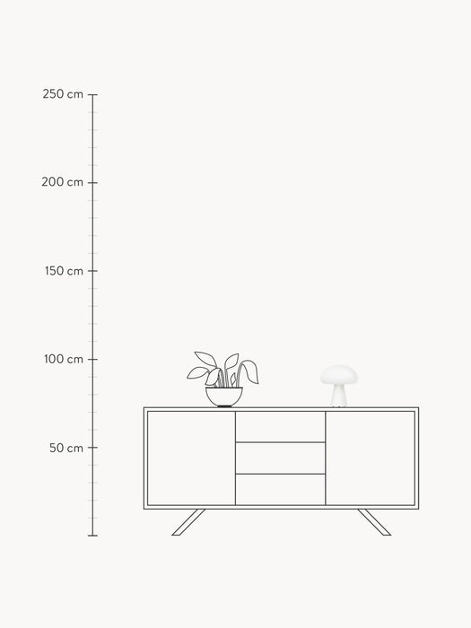 Mouth-Blown Portable LED Table Lamp Obello Dimmable