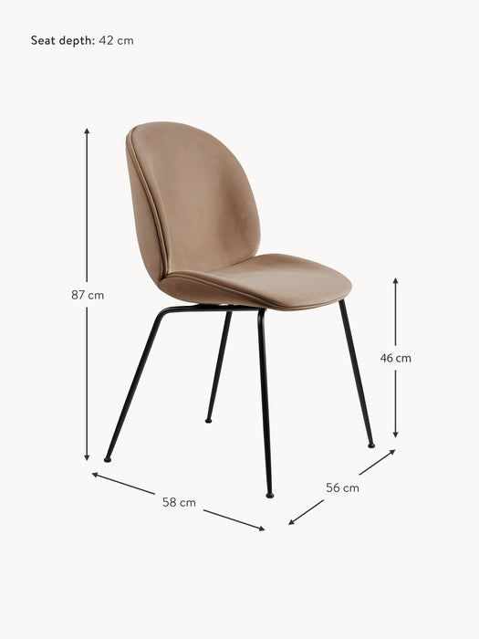 Velvet Dining Chair Beetle