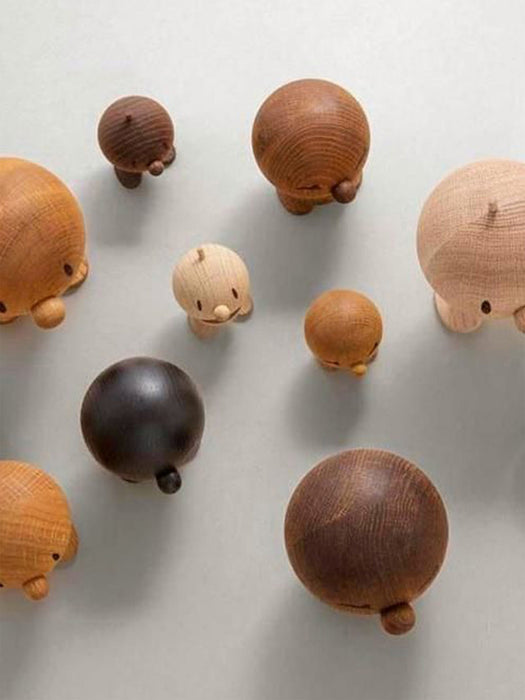 Oak Wood Decorative Object Bumble H 8 cm
