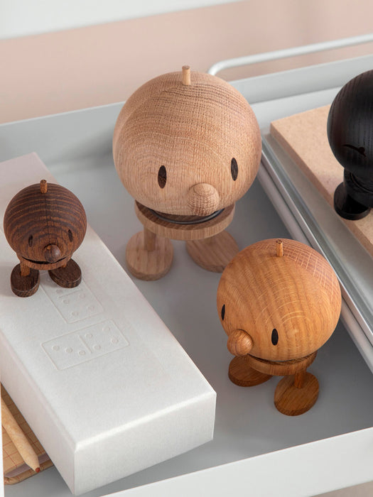 Oak Wood Decorative Object Bumble H 8 cm