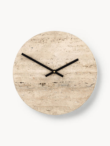 Handmade Travertine Clock Loko