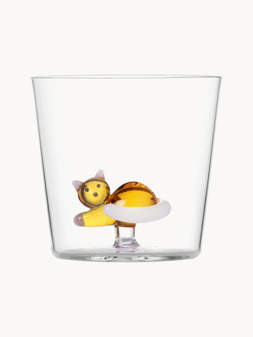 Tabby Cat Handmade Borosilicate Tumbler