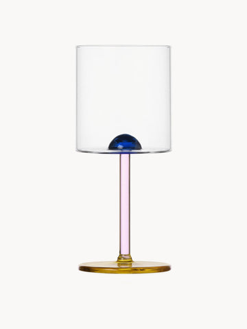 Dot Handmade Borosilicate Wine Glass