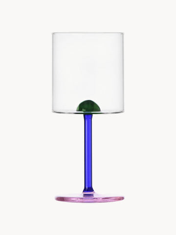 Dot Handmade Borosilicate Wine Glass