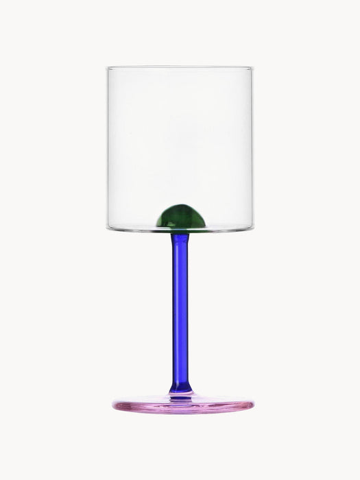 Dot Handmade Borosilicate Wine Glass