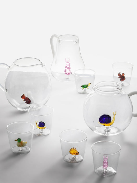 Animal Farm Handmade Borosilicate Jug, 2.9 L