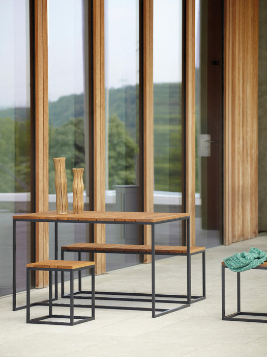 Robinia Wood Garden Lounge Set Alois Set of 4
