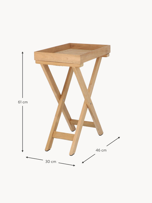 Folding Teak Wood Garden Side Table Chio