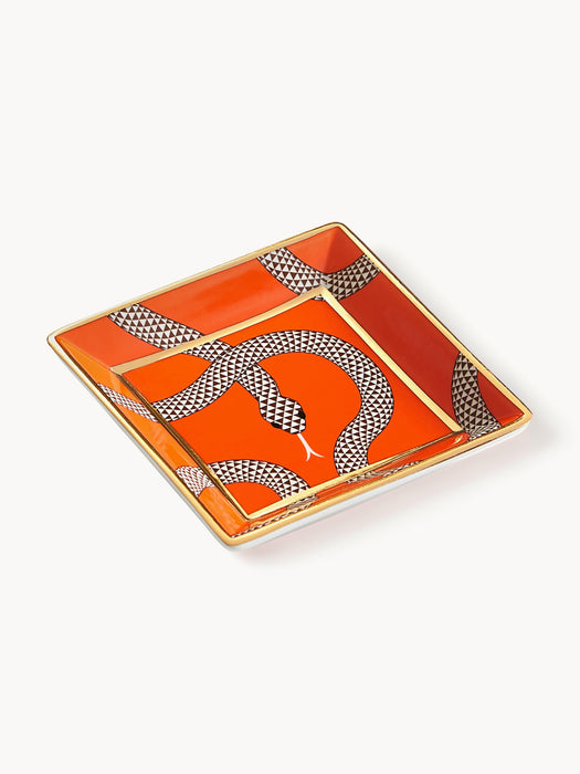 Decorative Porcelain Tray Eden with Gold