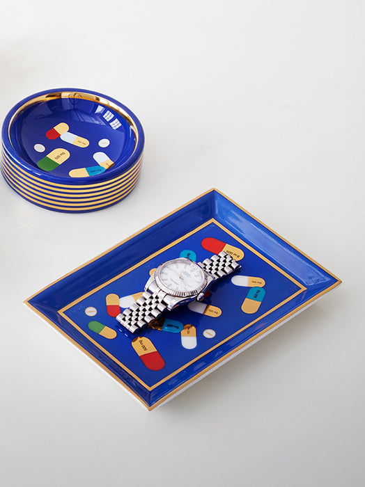 Decorative Tray Full Dose with Gold Accents