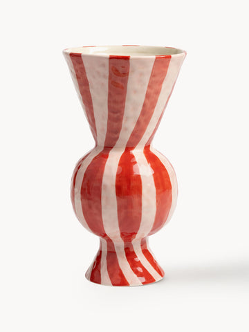 Hand-Painted Vase Rhombic, H 30 cm