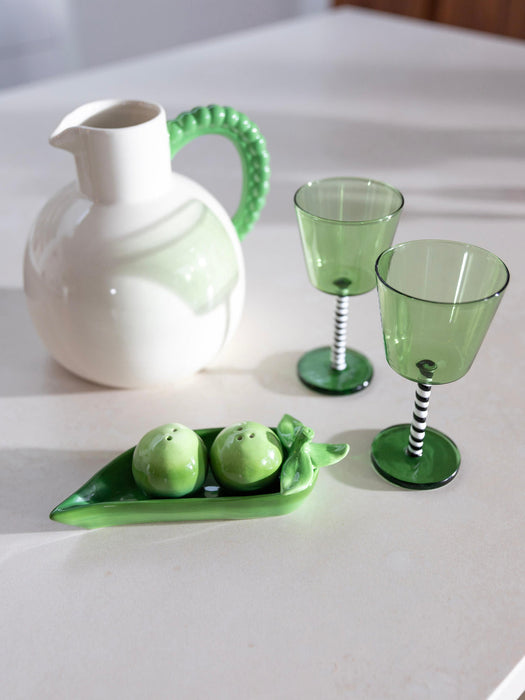 Dolomite Salt and Pepper Shakers Pea, Set of 3