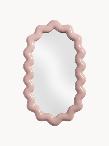 Oval Wall Mirror Zigzag