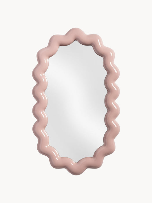 Oval Wall Mirror Zigzag