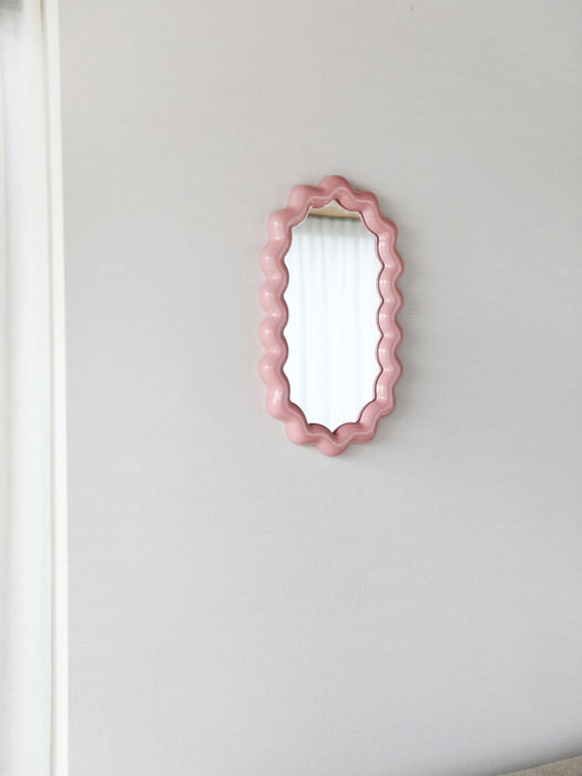 Oval Wall Mirror Zigzag