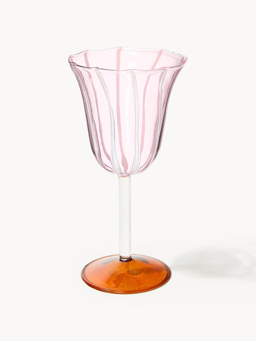 Handmade Borosilicate Wine Glasses Eve, Set of 2