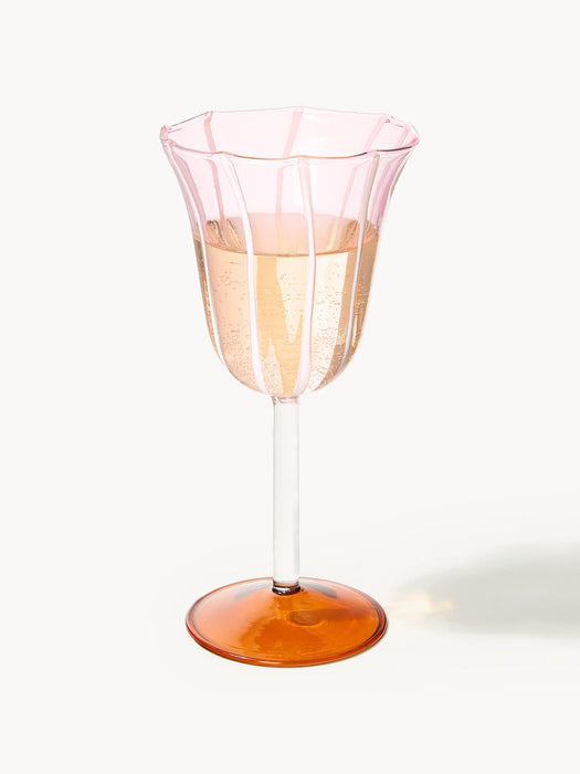 Handmade Borosilicate Wine Glasses Eve, Set of 2