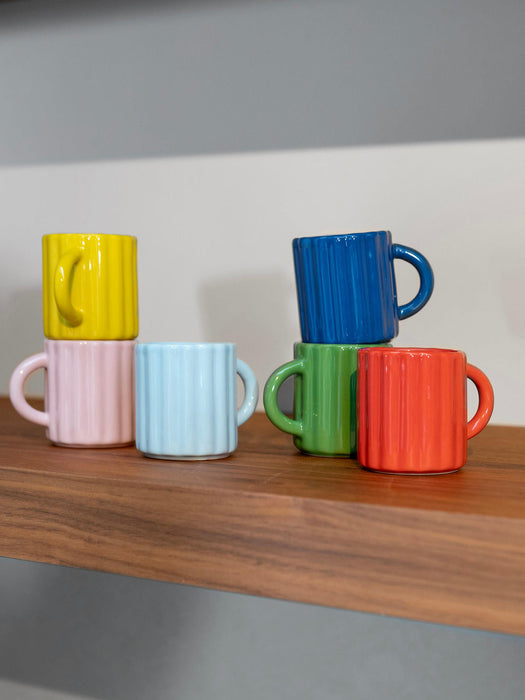 Handmade Mugs Tube, Set of 6
