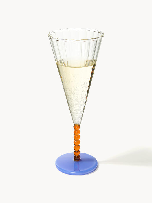 Handmade Champagne Glasses Perle, Set of 2