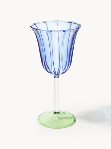 Handmade Borosilicate Wine Glasses Eve, Set of 2