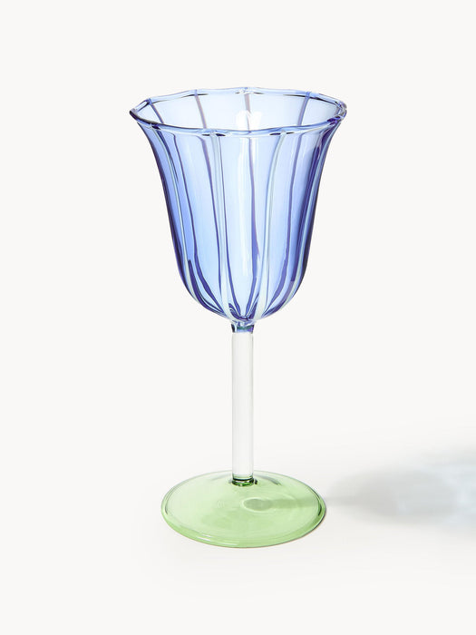 Handmade Borosilicate Wine Glasses Eve, Set of 2