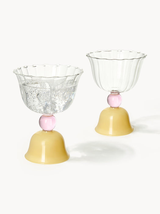 Borosilicate Tumblers Tulip Set of 2
