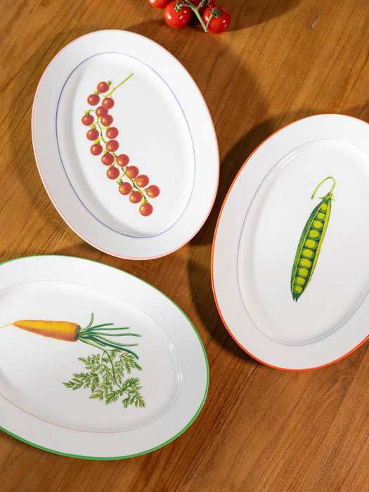 Fine Bone China Serving Plate Pea