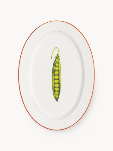 Fine Bone China Serving Plate Pea