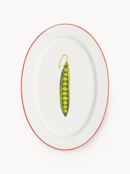 Fine Bone China Serving Plate Pea