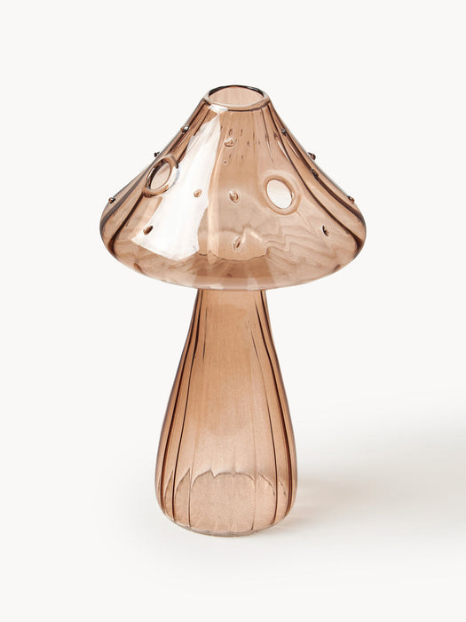 Glass Vases Mushroom, Set of 5