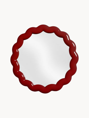 Round Wall Mirror Zigzag