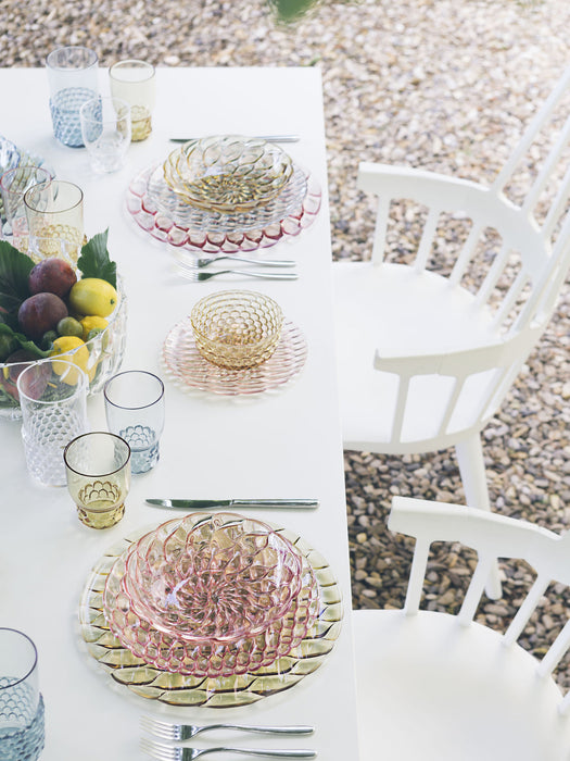 Jellies Breakfast Plates with Textured Pattern, Set of 4