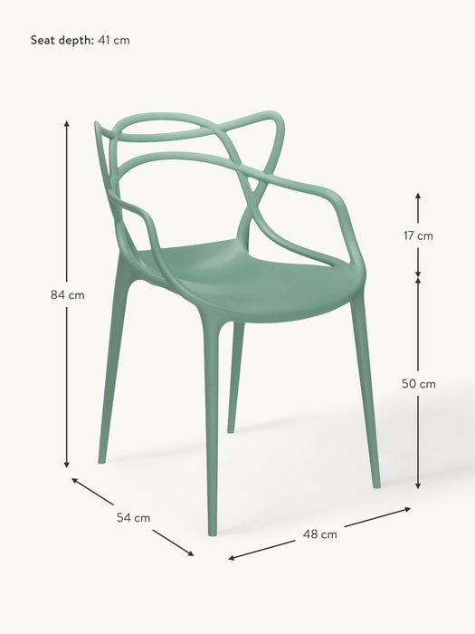 Dining Chairs Masters with Armrests Set of 2