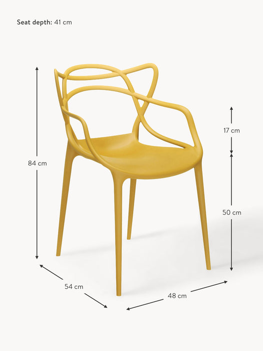 Dining Chairs Masters with Armrests Set of 2