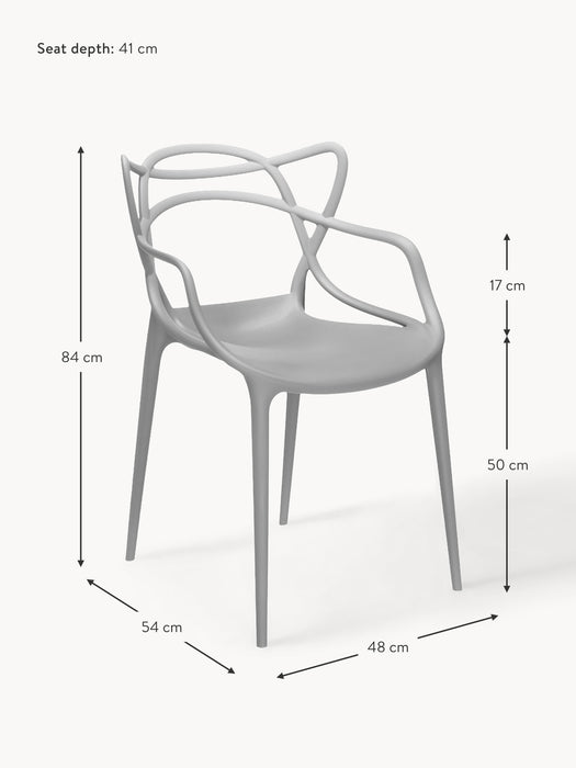 Dining Chairs Masters with Armrests Set of 2