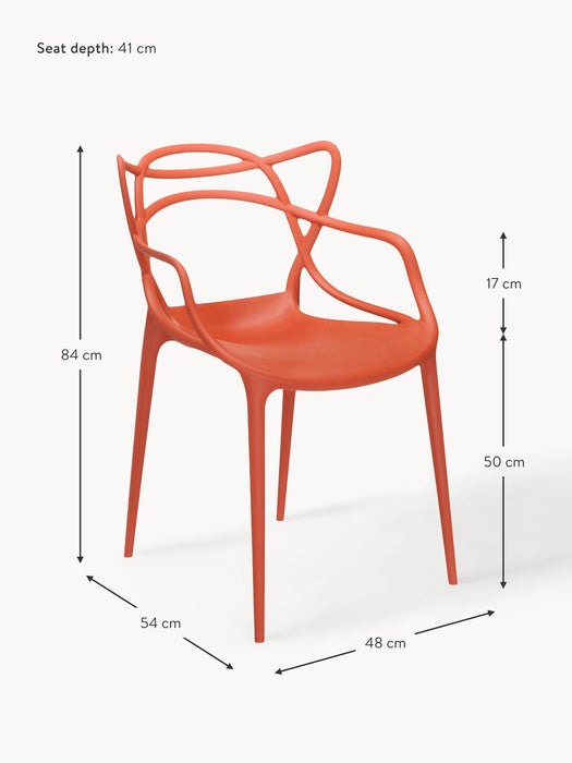 Dining Chairs Masters with Armrests Set of 2