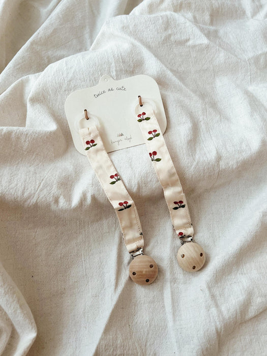 Pacifier Holders Cherry Set of 2