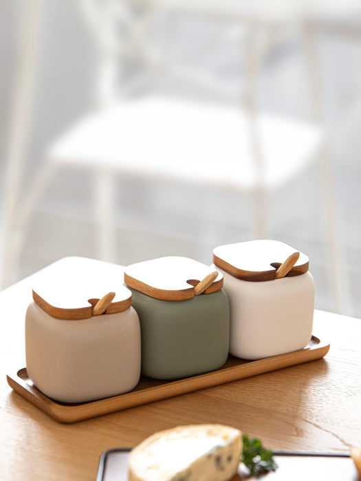 Storage Boxes Essentials with Serving Tray