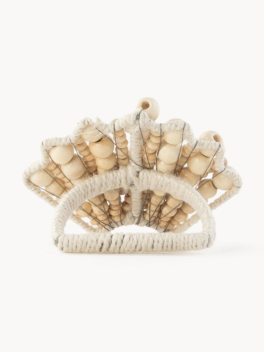 Shell Wooden Napkin Rings, Set of 2