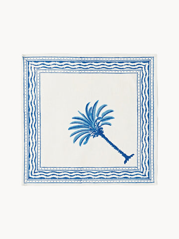 The Palms Hand-printed Cloth Napkins, Set of 4