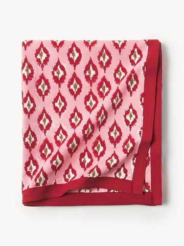 Atahan Hand-Printed Cotton Tablecloth