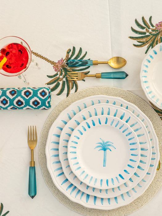 Hand-Painted Charger Plate The Palms