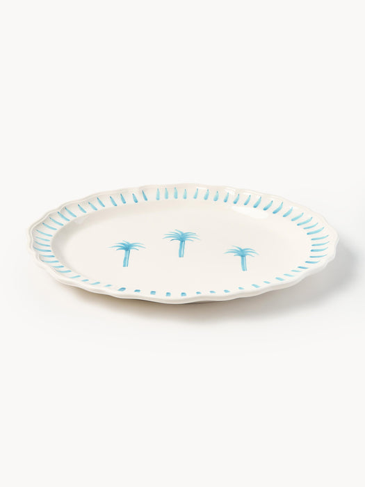 Hand-Painted Serving Plate The Palms