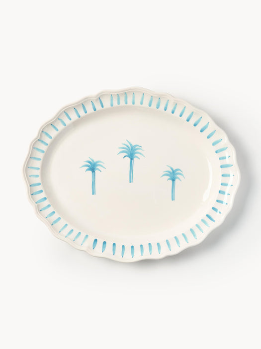 Hand-Painted Serving Plate The Palms